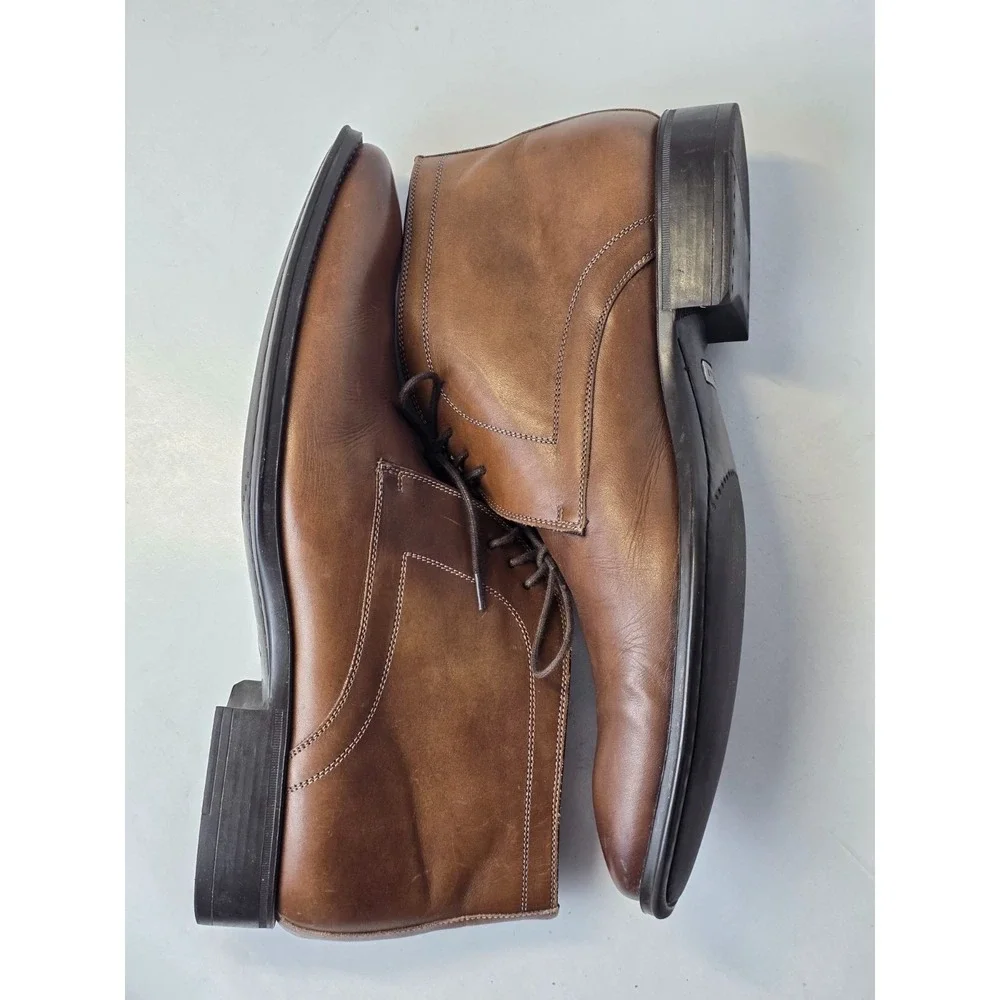 Mezlan Usini Men's Boots Size 10 M Brown Leather Classic Chukka‎ Shoes 18154